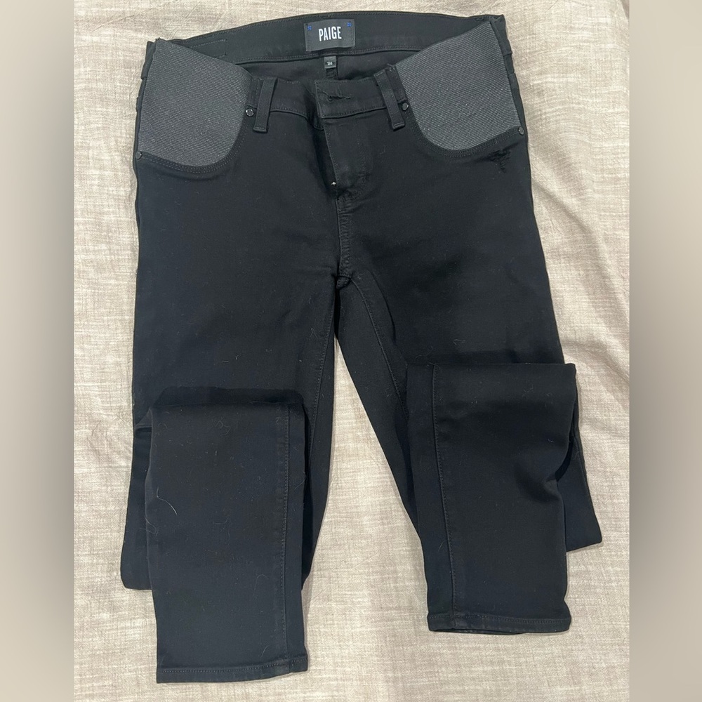 Paige denim maternity jeans 26 - black